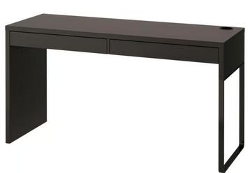 IKEA MICKE BUREAU ZWARTBRUIN 142X50 CM, BIJNA NIEUW beschikbaar voor biedingen