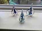 Glazen Druppels Leerdam - Set van 3, Antiek en Kunst, Antiek | Glas en Kristal, Ophalen