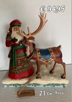 Jim Shore: Santa with Deer, Verzamelen, Disney, Ophalen of Verzenden, Nieuw, Beeldje of Figuurtje