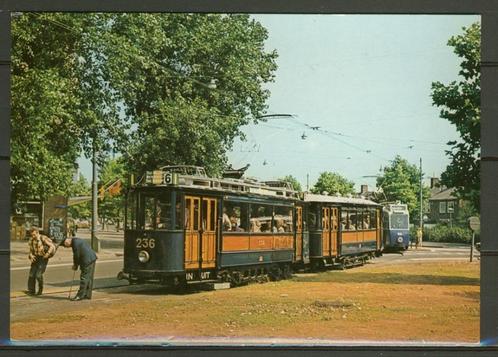 Tram 236 Lijn 6 Amsterdam Slotermeerlaan  Ansichtkaart t-24, Verzamelen, Spoorwegen en Tramwegen, Zo goed als nieuw, Tram, Kaart of Prent