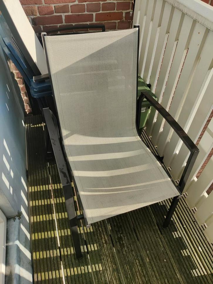 Tuin/Balkon Stoel, Tuin en Terras, Tuinstoelen, Gebruikt, Metaal, Ophalen