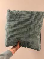 Sierkussens ribstof – donkergrijs & blauw, Ophalen of Verzenden