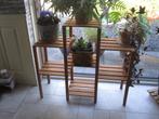 plantenrek van hout voor 7 planten, Ophalen, Gebruikt, Balkon, 60 cm of meer