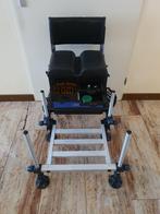 ARCA MONZA 100 VISKIST/ZITKIST met voetenplateau+aasplateau, Watersport en Boten, Ophalen, Zo goed als nieuw, Complete set