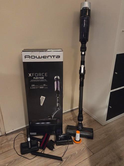 Rowenta x-force flex 9.60 steelstofzuiger, Witgoed en Apparatuur, Stofzuigers, Zo goed als nieuw, Overige typen, Minder dan 1200 watt
