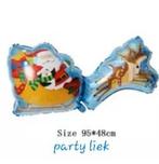 Kerst folieballon en confetti ballonnen nr K610, Ophalen of Verzenden, Nieuw, Versiering, Kerst of Sinterklaas