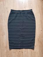 Elegant gestreept rok Nieuw!, Zwart, Nieuw, Ophalen of Verzenden, Knielengte
