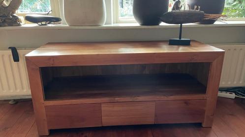 Houten TV meubel, Huis en Inrichting, Kasten | Televisiemeubels, Zo goed als nieuw, Minder dan 100 cm, 100 tot 150 cm, 25 tot 50 cm