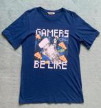 Leuk Shirt donkerblauw VR bril mt 170 H&M Gamers Be Like, Gebruikt, H&M, Ophalen of Verzenden, Shirt of Longsleeve