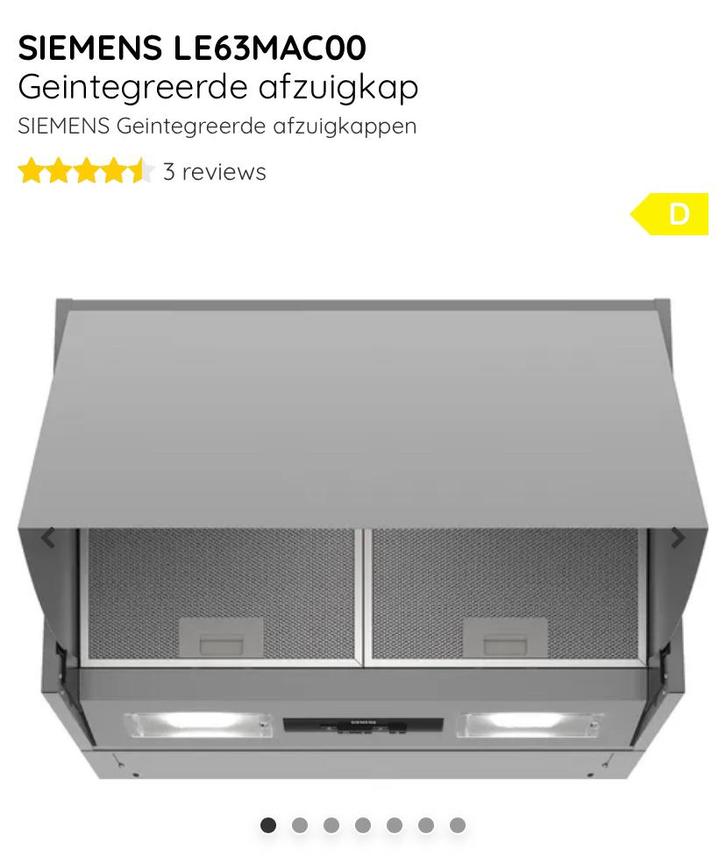 Siemens afzuigkap nieuw in doos, Witgoed en Apparatuur, Afzuigkappen, Nieuw, Ophalen of Verzenden