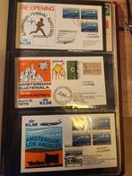 Map met eerste vluchten, Postzegels en Munten, Ophalen of Verzenden, Beschreven, Nederland