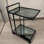 Kleine Tafel (Bijzettafel), Minder dan 55 cm, Metaal of Aluminium, Vierkant, Zo goed als nieuw