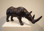 Antieke lederen neushoorn, Ophalen of Verzenden