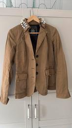Dames blazer met parels, Bruin, Ophalen of Verzenden, Jasje, Maat 36 (S)
