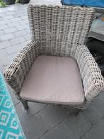 6 rieten tuinstoelen (zware), Tuin en Terras, Tuinsets en Loungesets, Ophalen, Zo goed als nieuw