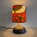 Vintage retro lamp West Germany Keramiek Bruin Oranje bl kap, Ophalen of Verzenden, Gebruikt, Overige materialen, Minder dan 50 cm