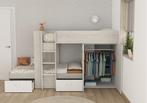 Maxim Multifunctioneel Stapelbed - 90x190 - Wit