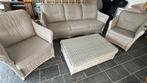 Loungeset helemaal compleet 3 zits bank, 2 stoelen en tafel., Ophalen, Zo goed als nieuw, Bank