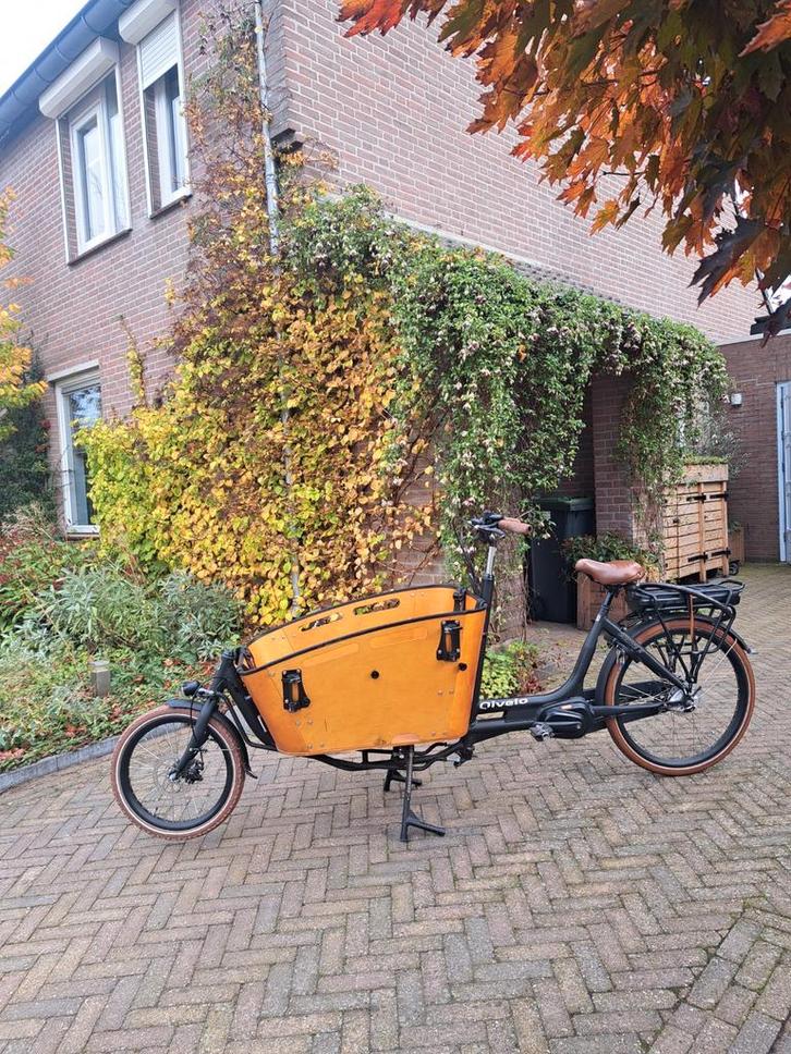 Qivelo Curve 2 elektrische bakfiets (2022), Fietsen en Brommers, Fietsen | Bakfietsen, Gebruikt, 4 kinderen of meer, Ophalen