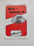 AJAX -Willem II Seizoen 1979/1980 no 20  Officieel programma, Verzenden, Gebruikt, Ajax, Overige typen