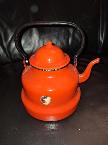 Vintage Emaille Waterketel. Ketel vintage. beschikbaar voor biedingen