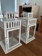 Windlichten Ikea Wit 2 stuks Interieur, Overige materialen, Wit, Ophalen of Verzenden, Zo goed als nieuw