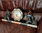 Art Deco klok ,Marmeren en Messing, Ophalen of Verzenden