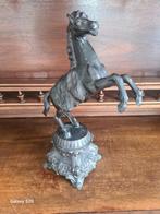 Stijgende paard H36cm, Antiek en Kunst, Antiek | Tin, Ophalen of Verzenden