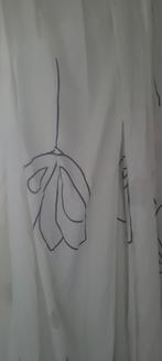 Witte in-between gordijnen met print, Huis en Inrichting, Stoffering | Gordijnen en Lamellen, Ophalen, 200 cm of meer, 150 tot 200 cm