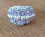 Swarovski ring, Ophalen of Verzenden, Dame, Zilver, Kleiner dan 17