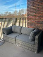 Tweedelige tuinbank / balkonbank - Wicker, Ophalen, Gebruikt, Wicker