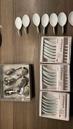 Hors d’oeuvre lepeltjes porselein wit, Huis en Inrichting, Keuken | Bestek, Ophalen, Zo goed als nieuw, Rvs of Chroom