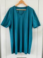 Plus Basics Petrol kleur shirt travelstof mt 52, Kleding | Dames, Grote Maten, Ophalen of Verzenden, Zo goed als nieuw, Blauw
