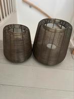 Sfeervol goudkleurig windlichtje, Ophalen, Zo goed als nieuw, Rond, Minder dan 25 cm