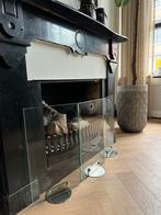 Haardscherm design glas, Huis en Inrichting, Ophalen of Verzenden, Zo goed als nieuw, Inbouwhaard, Houthaard