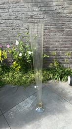 2 mooie hoge glazen vazen 1.20 hoog, Huis en Inrichting, Woonaccessoires | Vazen, Overige kleuren, Ophalen of Verzenden, Minder dan 50 cm