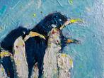 Pinguïns van Antarctica acryl schilderij, Ophalen of Verzenden