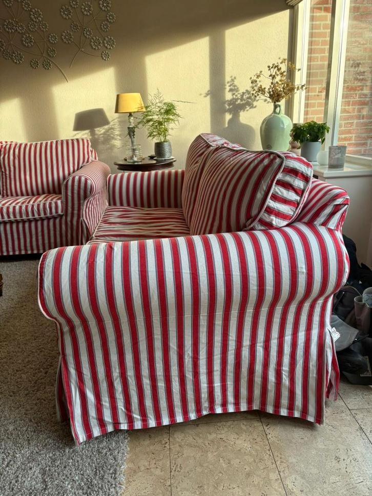 Ikea Ektorp 2-zitsbank *** Gratis ***., Huis en Inrichting, Banken | Bankstellen, Gebruikt, Rechte bank, Tweepersoons, 200 tot 250 cm