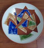 Retro keramiek (handgemaakt) wand bord, Ophalen of Verzenden