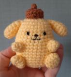 Schattige handgemaakte Pom pom Purin knuffel Sanrio, Ophalen of Verzenden, Nieuw, Overige typen