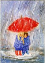 Onder moeders paraplu - Marjan van Zeyl, Ophalen of Verzenden, 1980 tot heden, Ongelopen, Kinderen