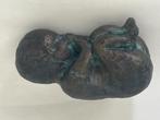 bronzen babyfiguur / foetus sculptuur - ca. 14 cm lang, Ophalen of Verzenden, Brons