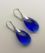 Oorbellen Swarovski kristal NIEUW goud zilver ketting parel, Met kristal, Hangers, Nieuw, Zilver