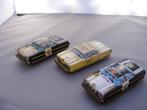 3 blikken auto's 2x police 1x taxi, Ophalen of Verzenden, Gebruikt, Auto
