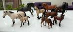 Schleich Paarden collectie 9 stuks + opbergkoffer, Ophalen of Verzenden, Zo goed als nieuw