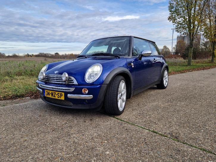 Mini 1.6 16V Cooper 2004 Blauw Metallic, Auto's, Mini, Particulier, Cooper, ABS, Airbags, Airconditioning, Boordcomputer, Centrale vergrendeling