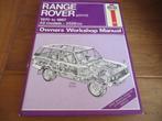 Haynes workshop manual Land Rover Range Rover 3.5 V8 '70-87, Ophalen of Verzenden