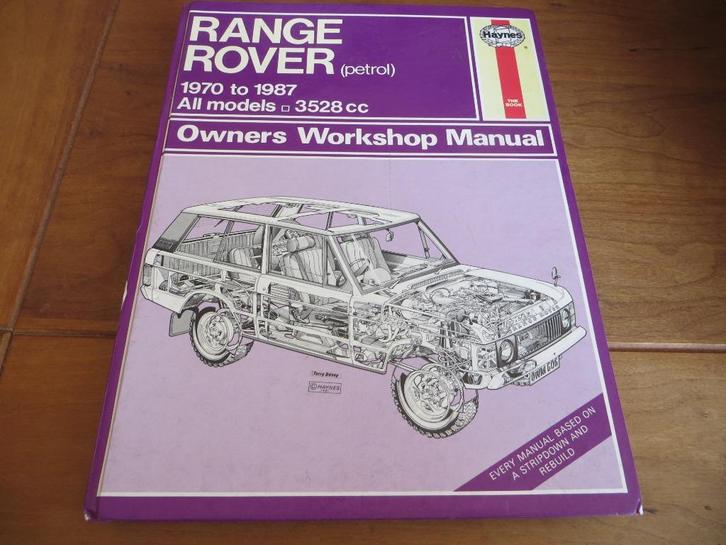 Haynes workshop manual Land Rover Range Rover 3.5 V8 '70-87, Auto diversen, Handleidingen en Instructieboekjes, Ophalen of Verzenden