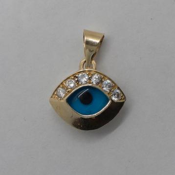 Gouden Oog Hanger 14k - 2.31 gram beschikbaar voor biedingen