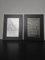 2 schilderijen zwart wit, Huis en Inrichting, Woonaccessoires | Schilderijen, Tekeningen en Foto's, Minder dan 50 cm, Ophalen of Verzenden